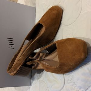 JJill Mila Block Heel Suede Slingback Size 10